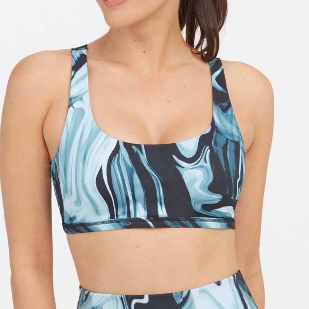 SPANX Aqua Swirl Sports Bra